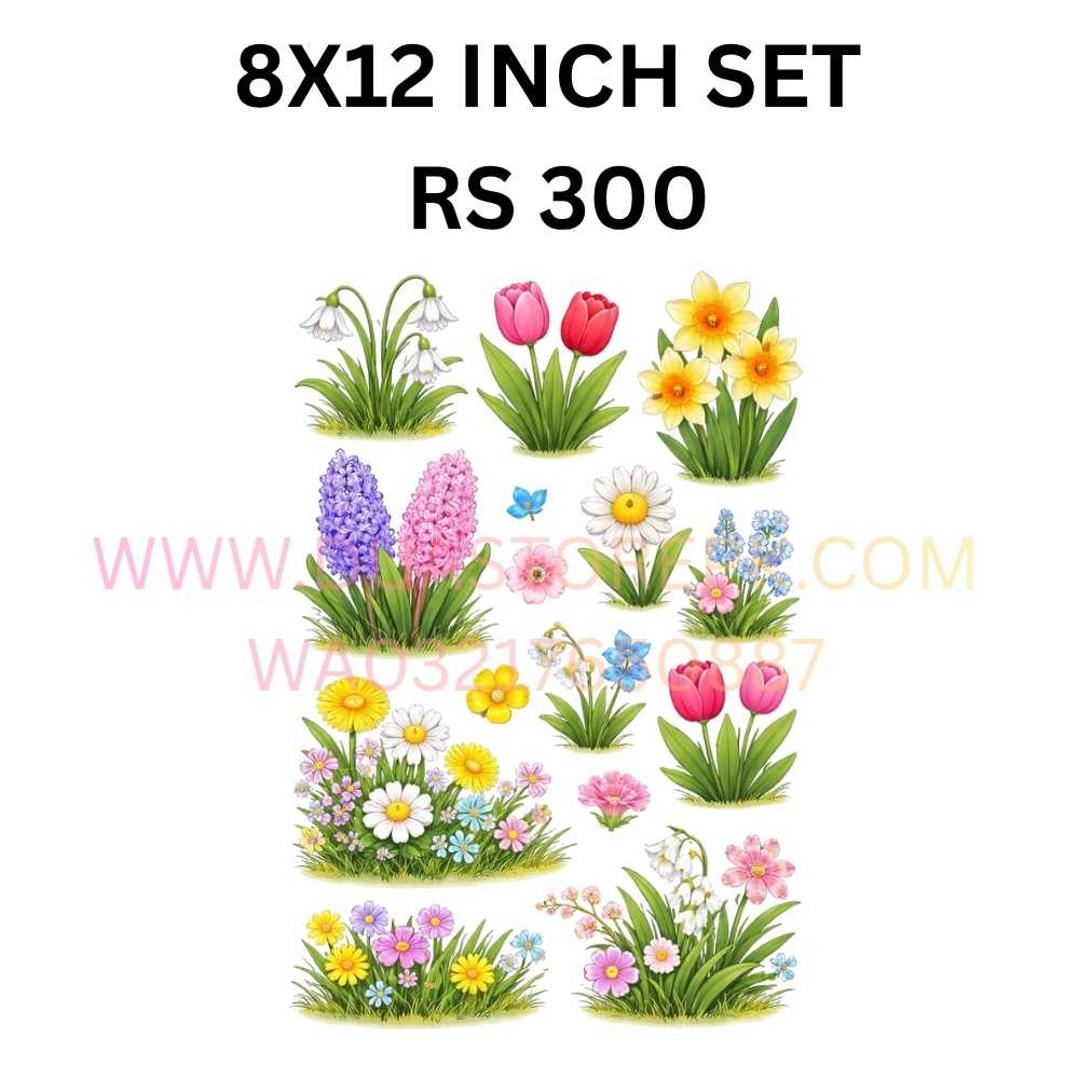 BEAUTIFUL MOTIF SET IRON ON PATCH PREMIUM QUALITY