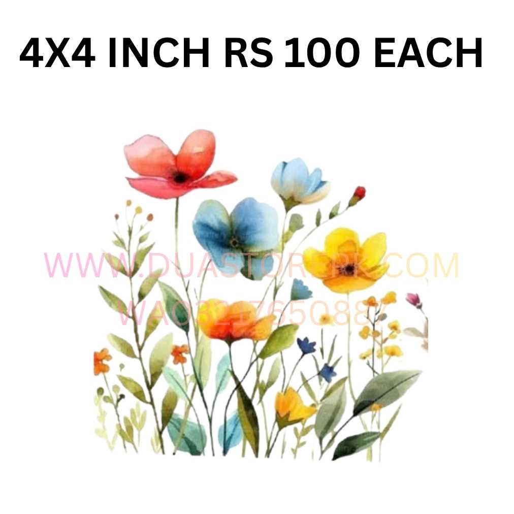 FLOWER BUNCH IRON ON PATCH 1