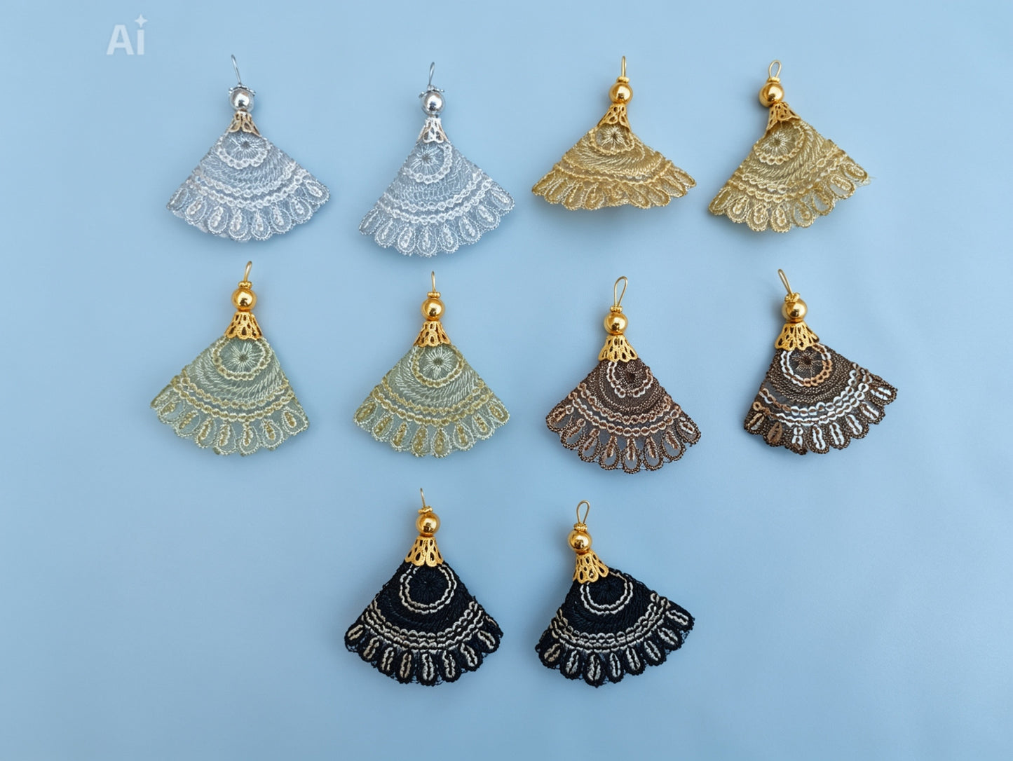 4 PCS EMBROIDERY PATCH FOR DAMAN & DUPATA - WITH BEAUTIFUL SEQUENCE WORK