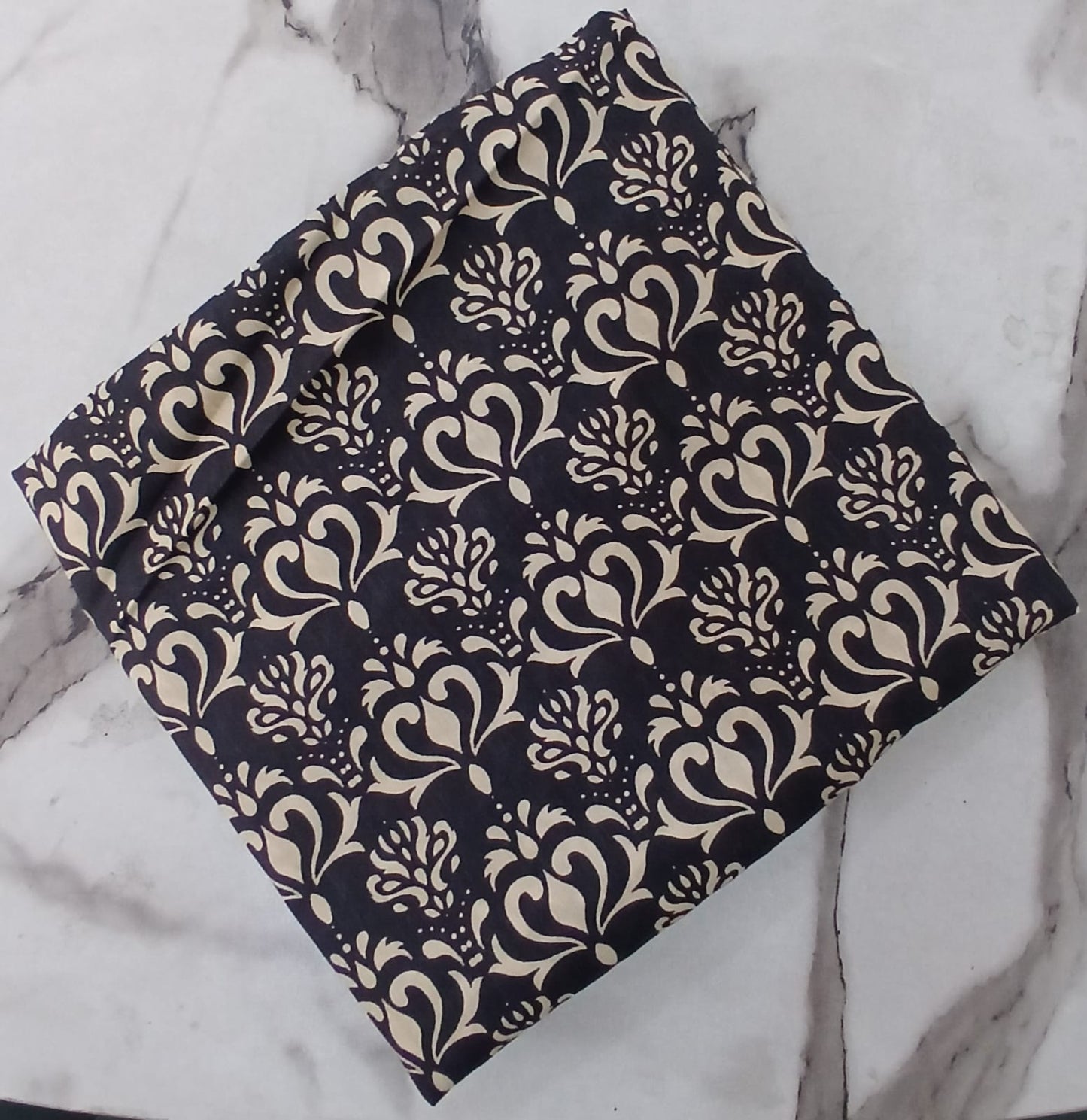 2PCS (SHIRT + TROUSER) UNSTITCH DIGITAL LAWN - BLACK + SKIN