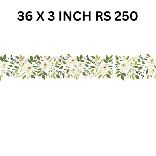GREEN FLOWER BORDER LACE IRON ON PATCH INDEPEDENCE DAY SPECIAL