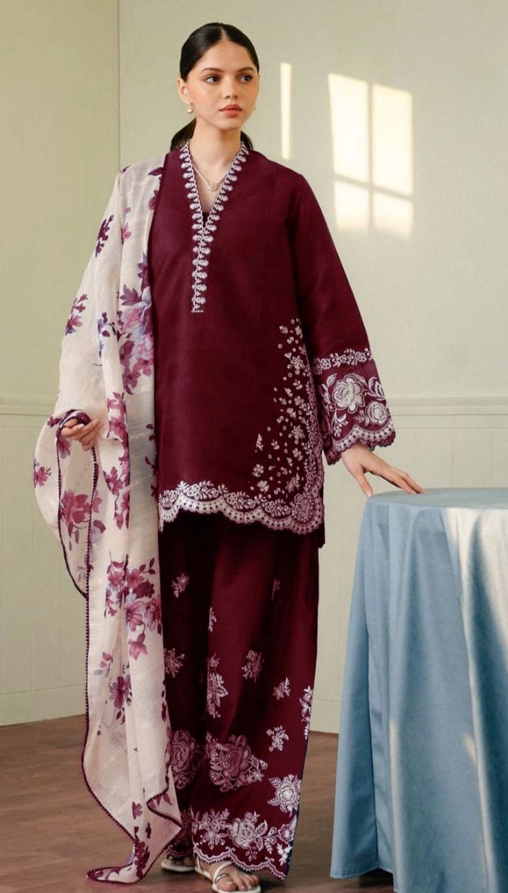 Zara Shahjahan 3PC Lawn Collection ✨ Article 001