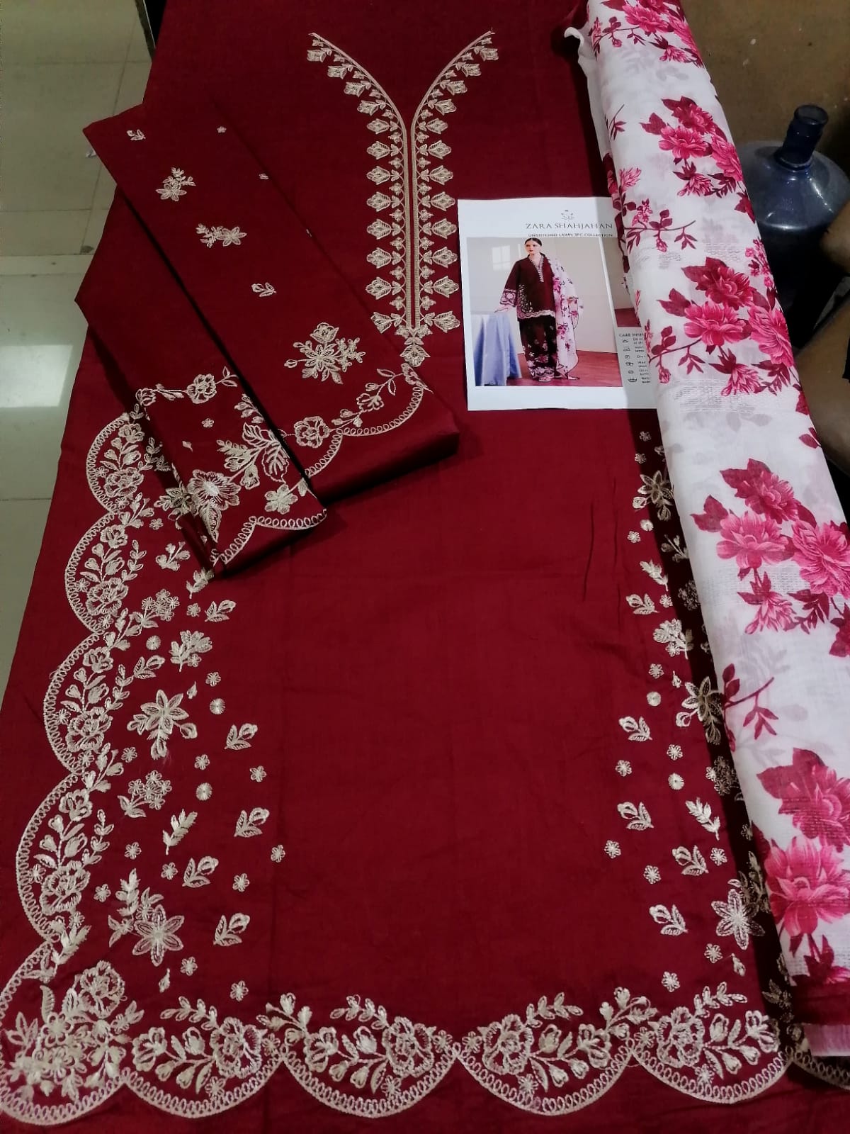 Zara Shahjahan 3PC Lawn Collection ✨ Article 001