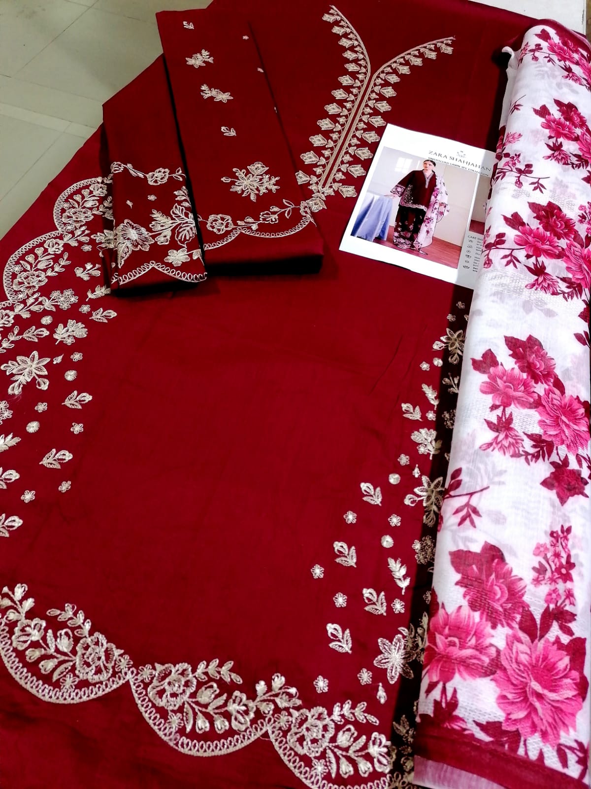 Zara Shahjahan 3PC Lawn Collection ✨ Article 001