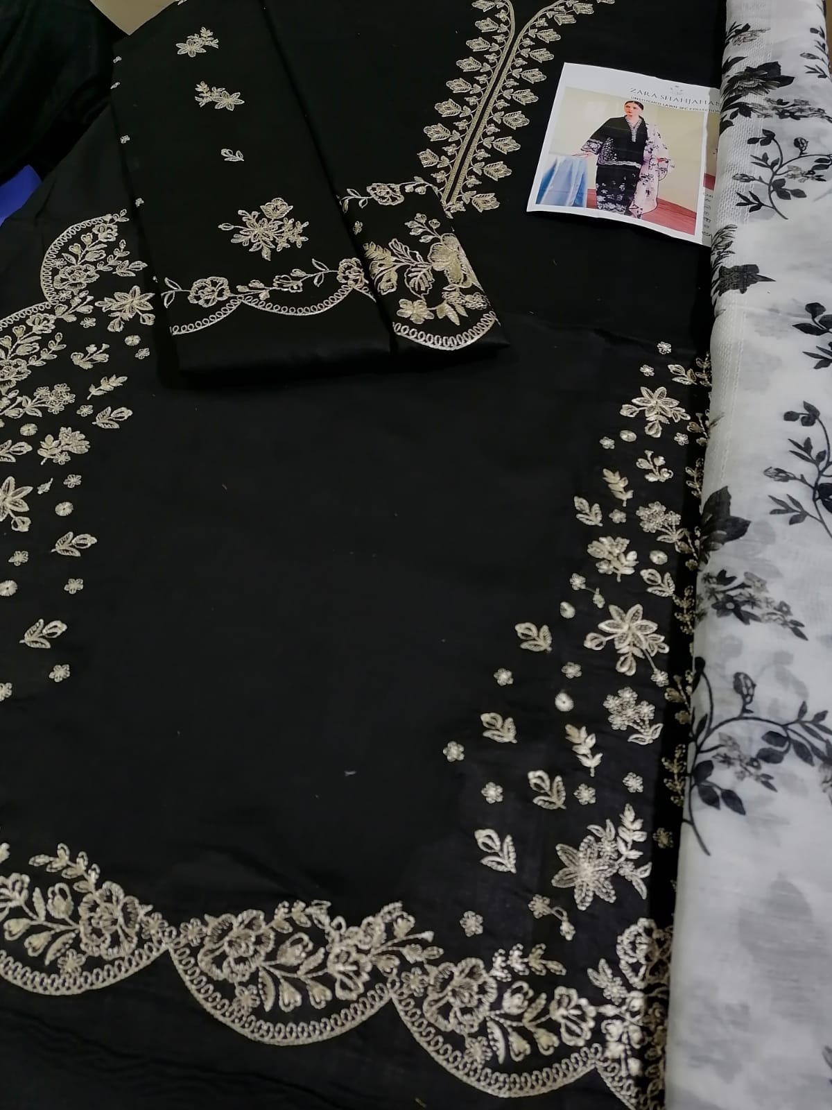 Zara Shahjahan 3PC Lawn Collection ✨ Article 002