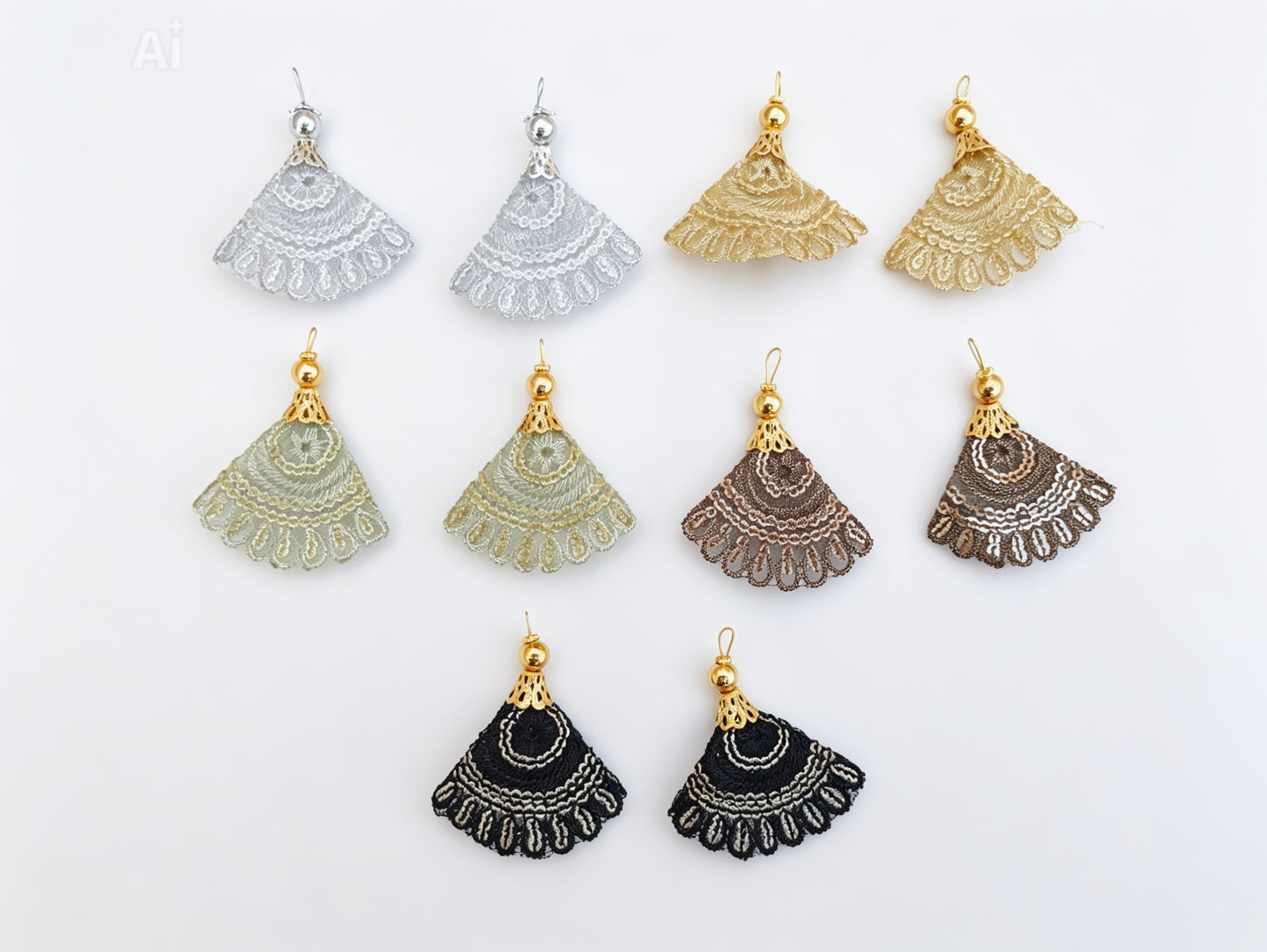 4 PCS EMBROIDERY PATCH FOR DAMAN & DUPATA - WITH BEAUTIFUL SEQUENCE WORK