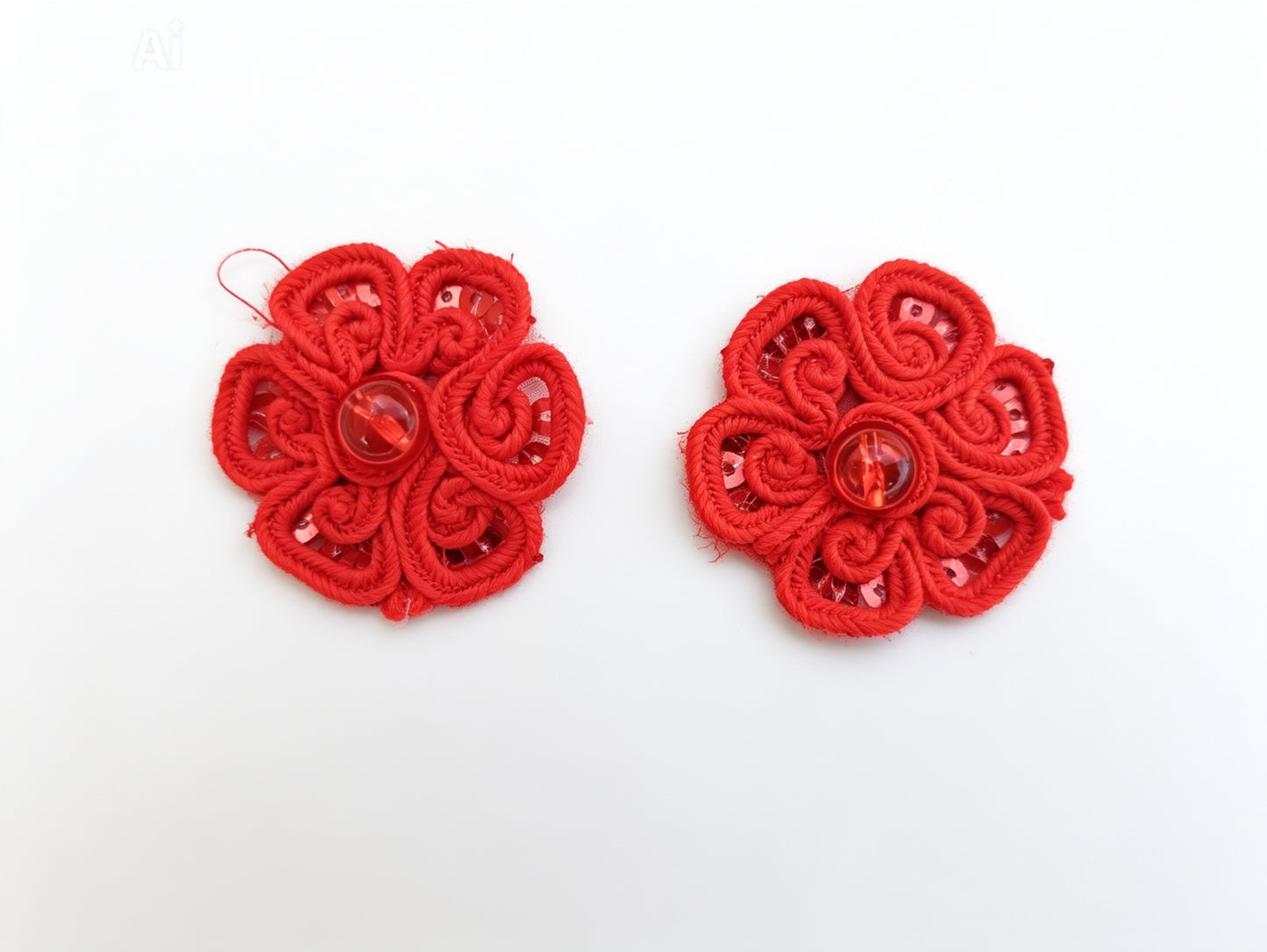 Handcrafted Floral Motif – Pearl & Sitara Embroidery Patch