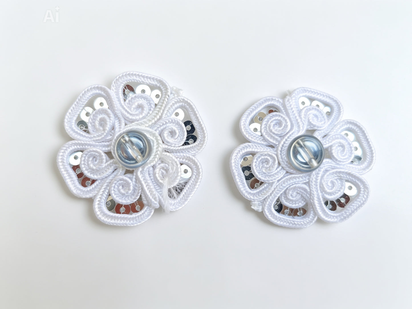 Handcrafted Floral Motif – Pearl & Sitara Embroidery Patch