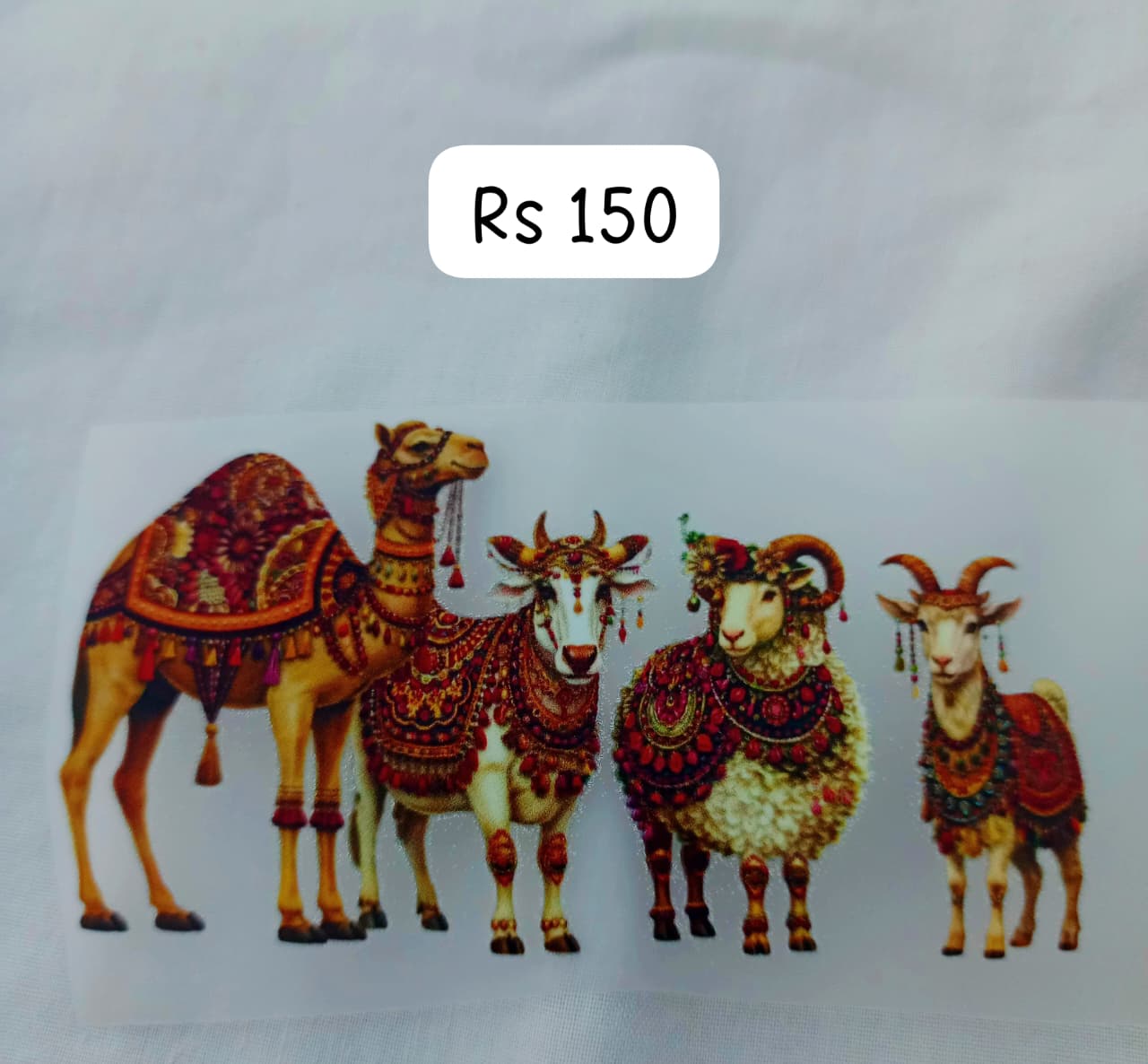 CAMEL & GOATS SET- IRON ON DTF STICKER 4X4 INCH