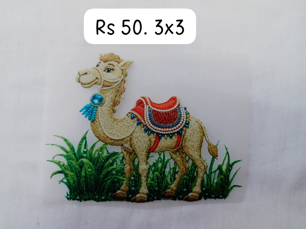 CAMEL  - IRON ON DTF STICKER 3X3 INCH